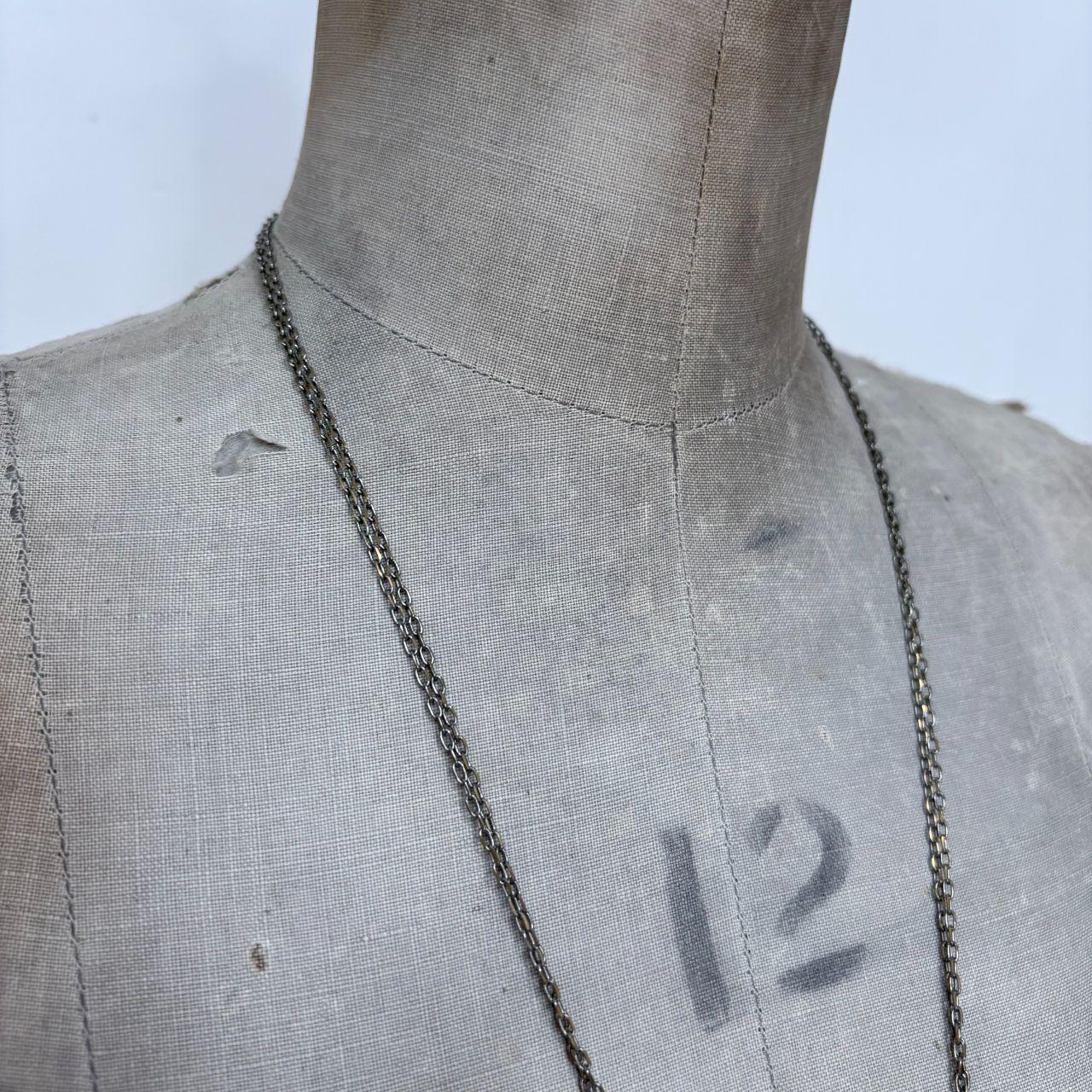 Layered chain long necklace