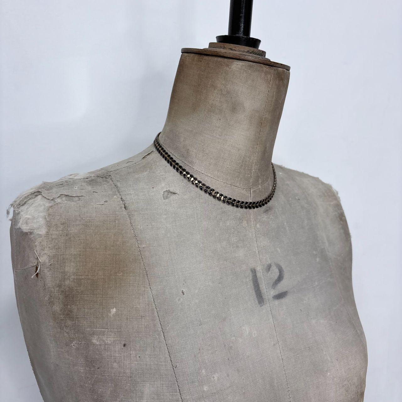 Black chain link necklace