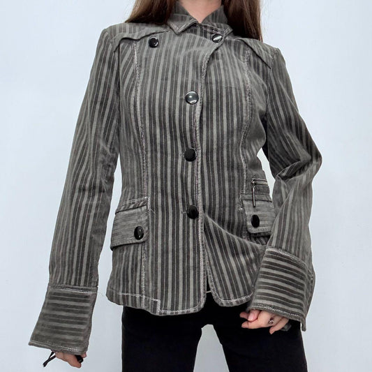 Pinstripe blazer grunge velvet  jacket
