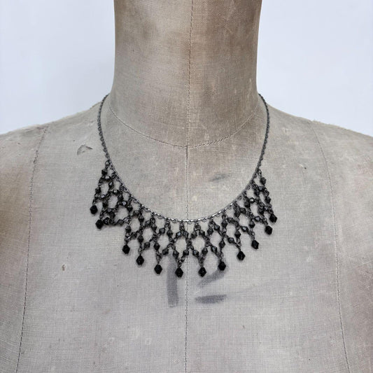 Gothic beaded grunge necklace