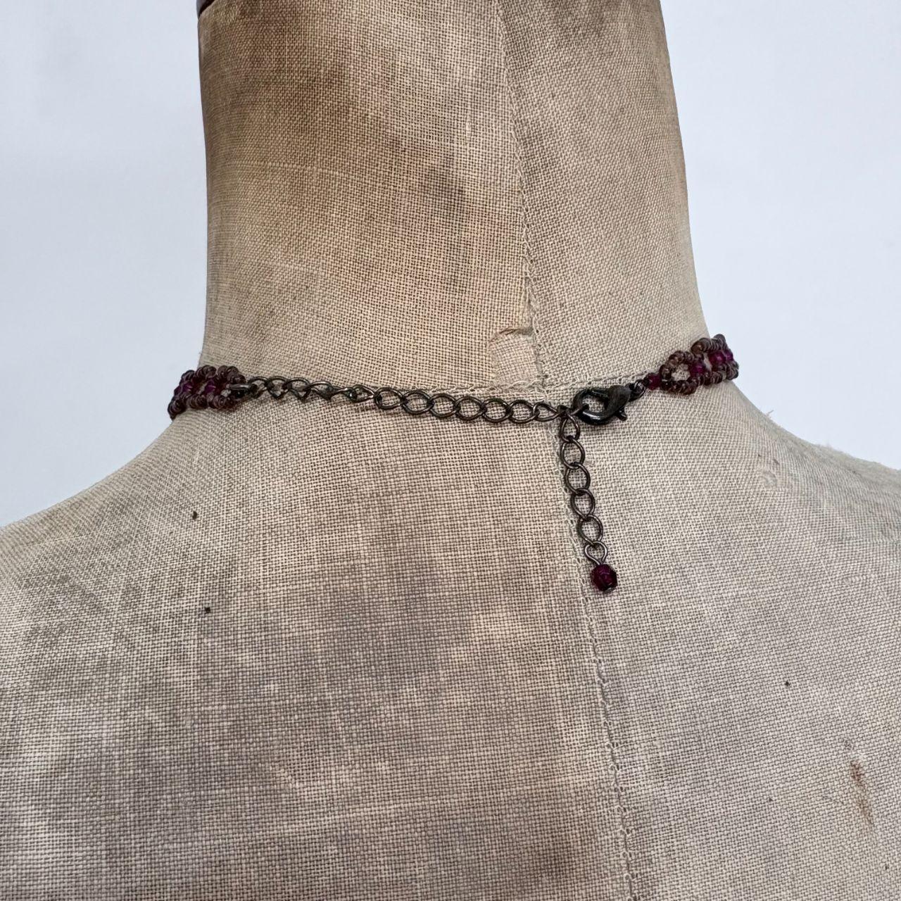 Beaded gothic grunge necklace