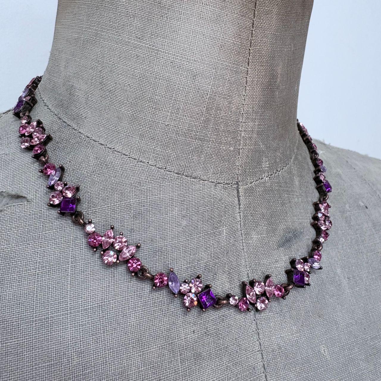 Gem pink fairy necklace