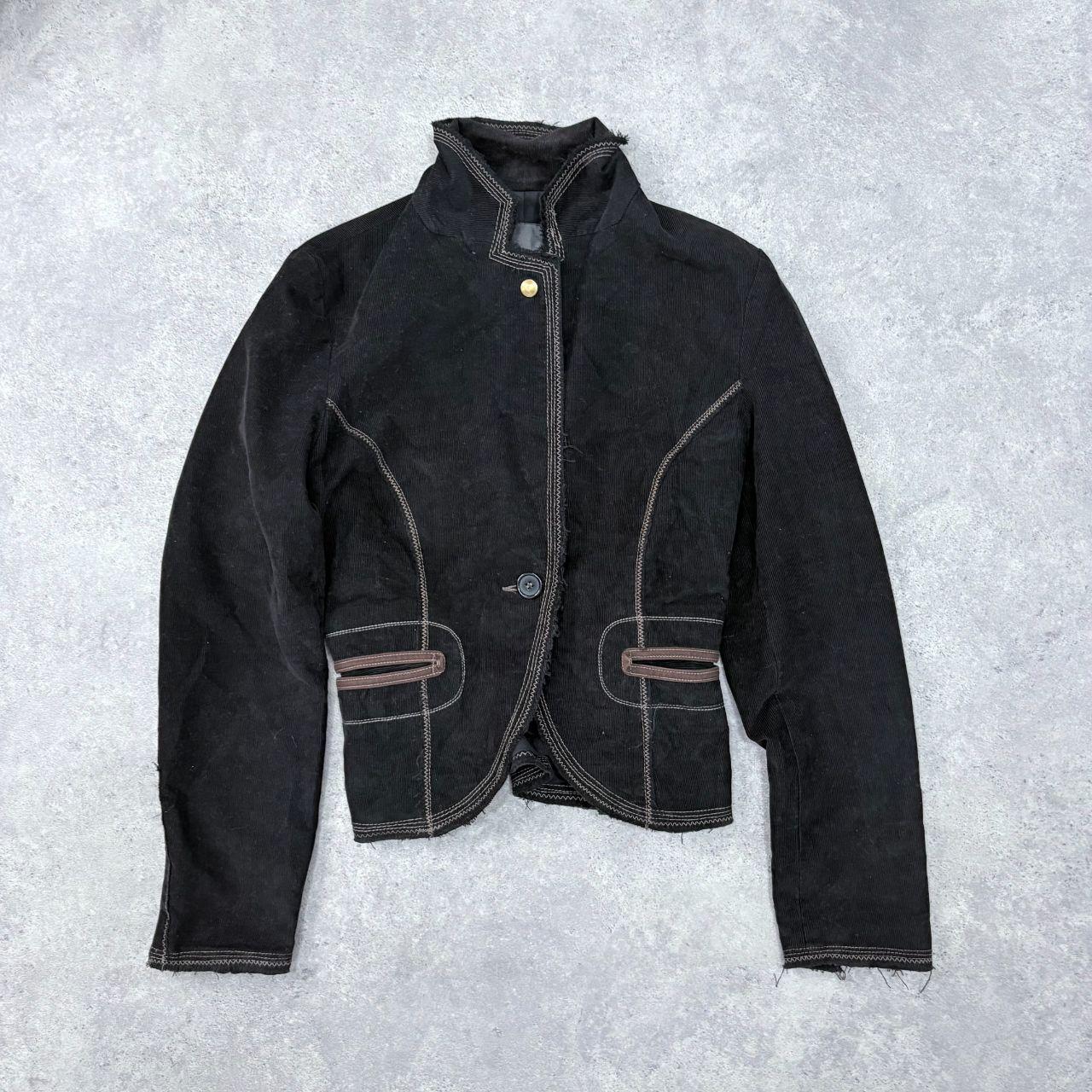 Black high neck grunge jacket