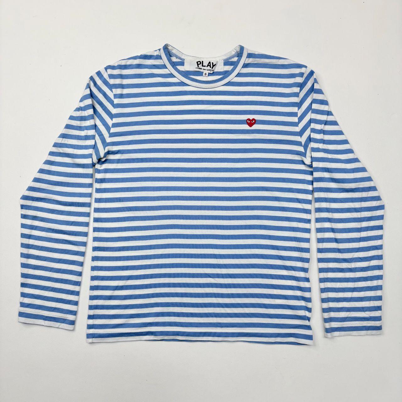 Striped comme des garcon blue t-shirt