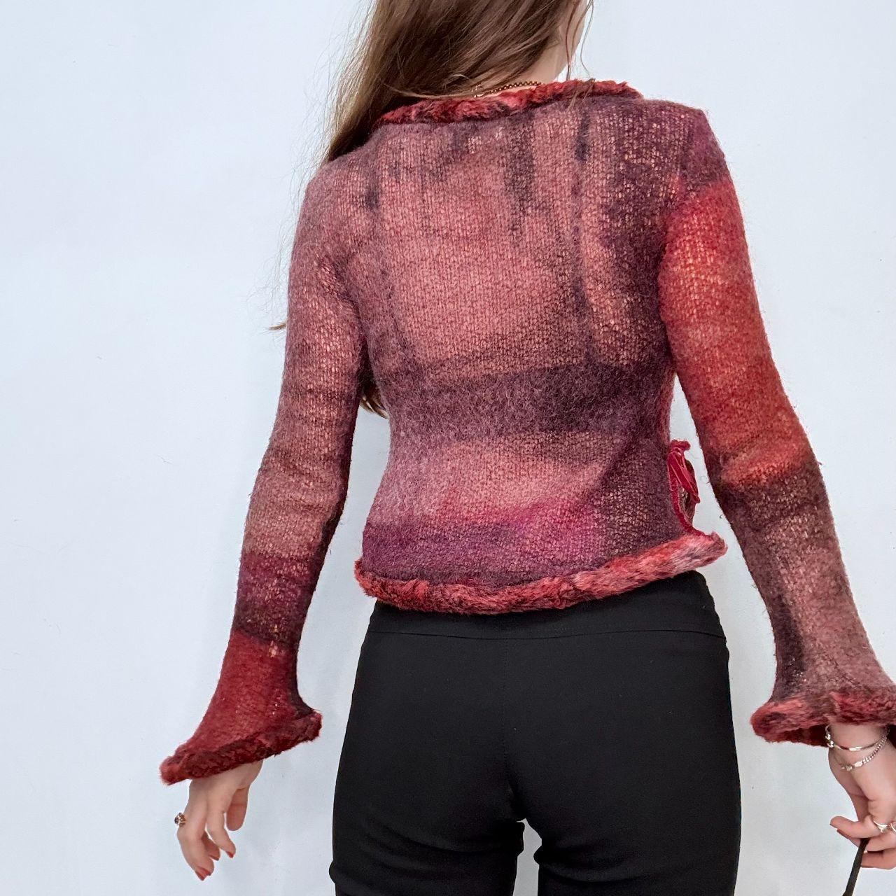 Sheer fairy mohair knitted jumper