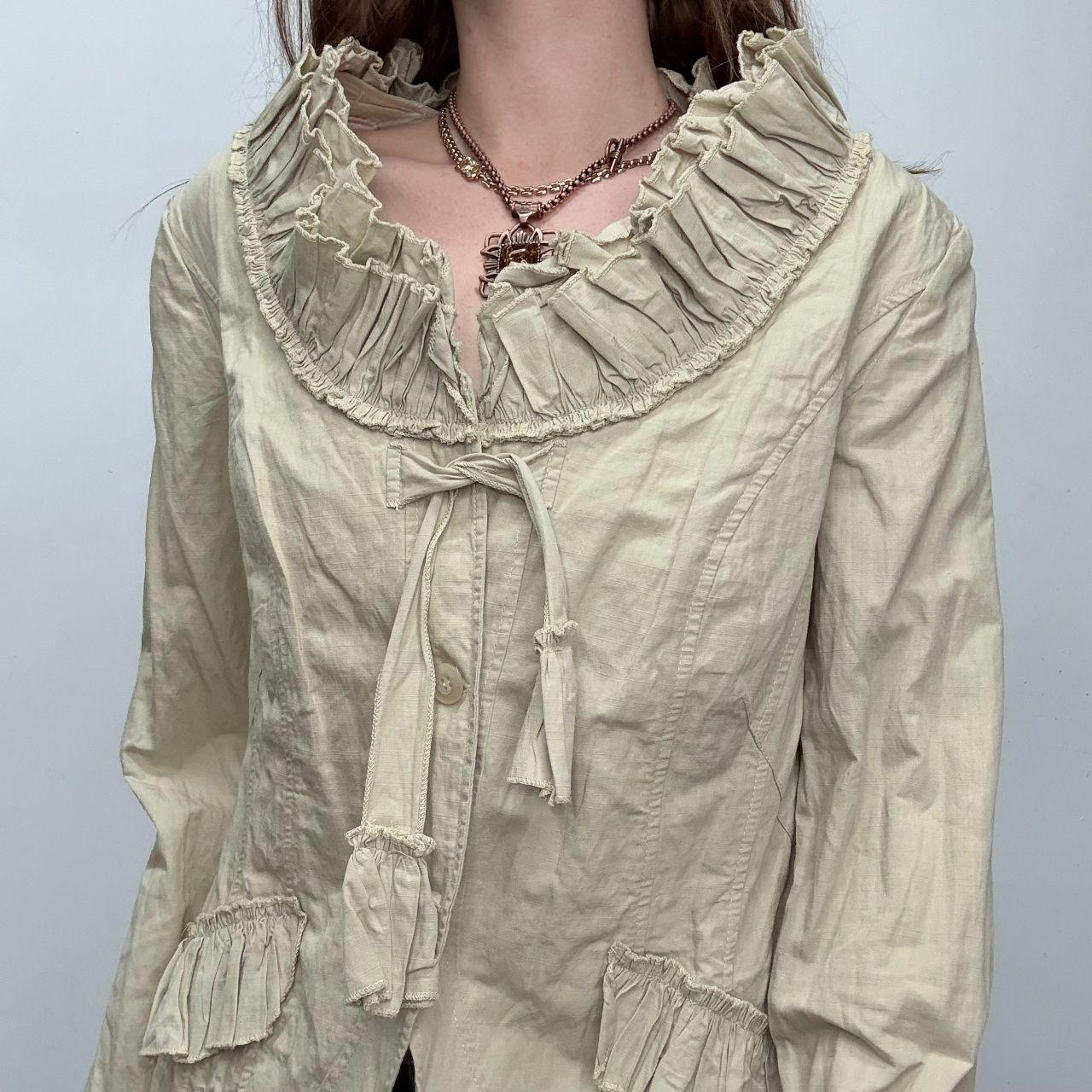 Flared structured flared shirt jacket