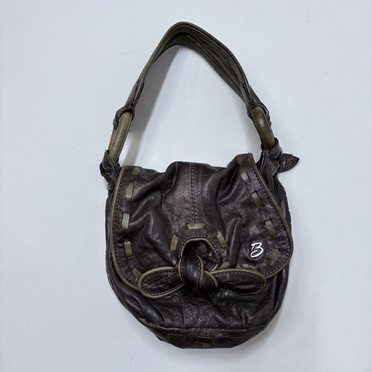 Brown chunky shoulder bag