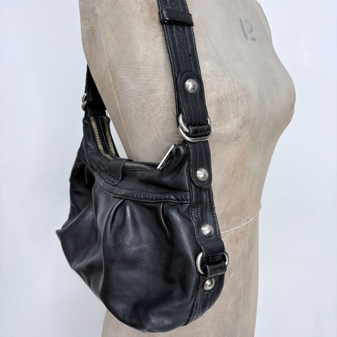 Black slouchy shoulder bag