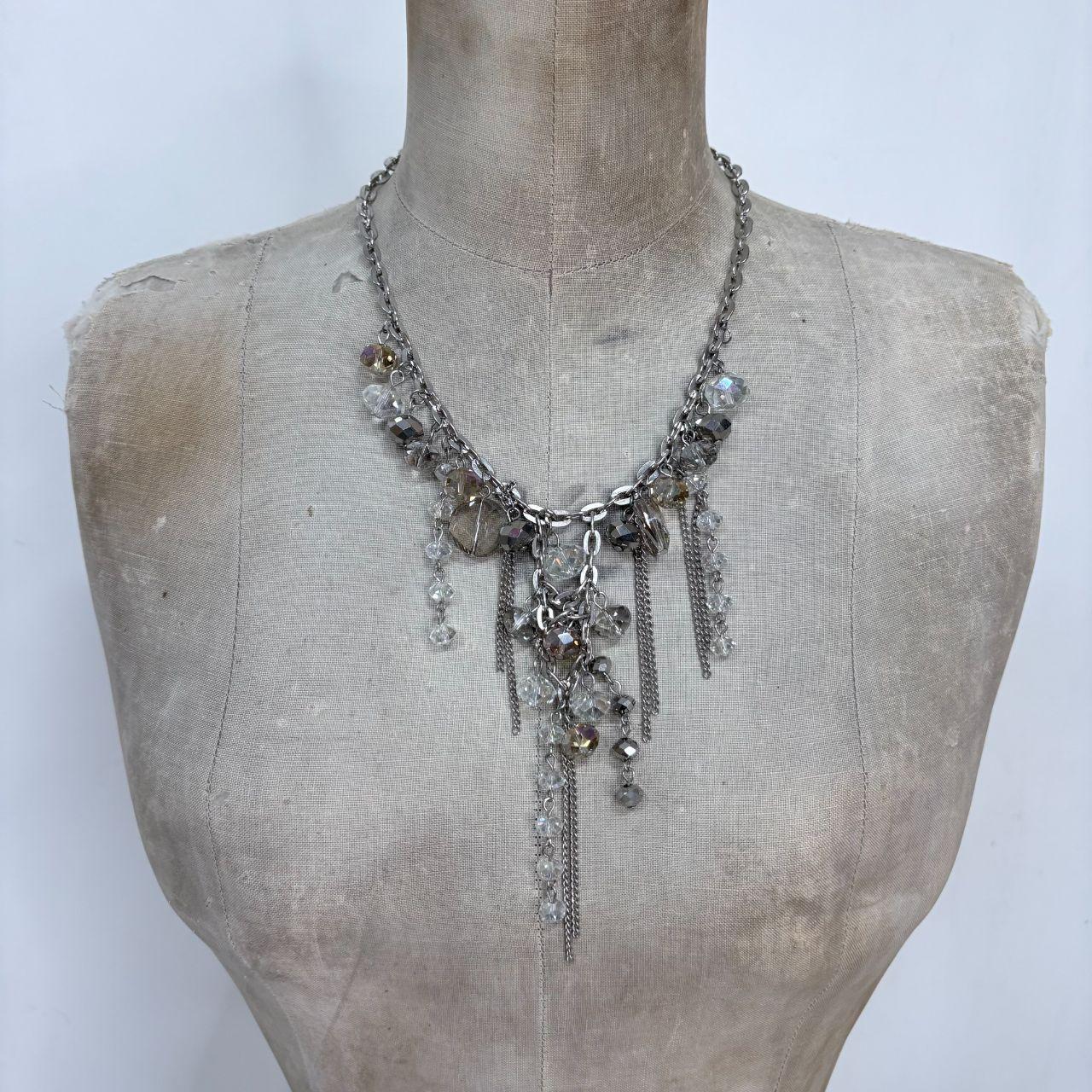 Draped chain grunge necklace