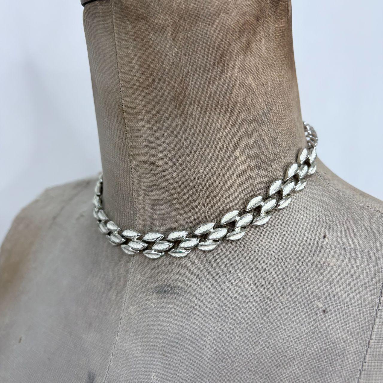 Chunky silver chain necklace