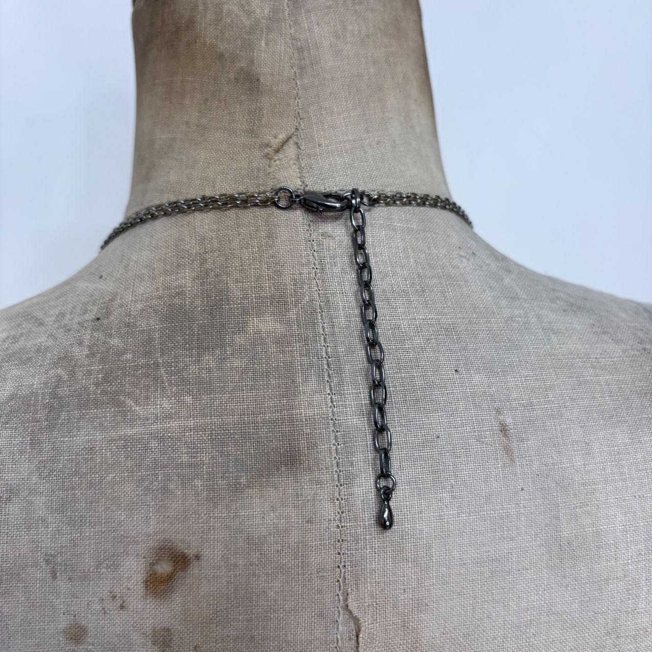 Layered chain long necklace
