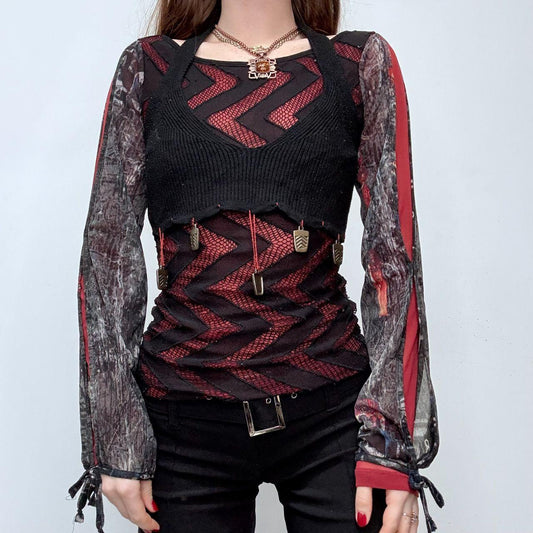 Save the Queen gothic grunge black top