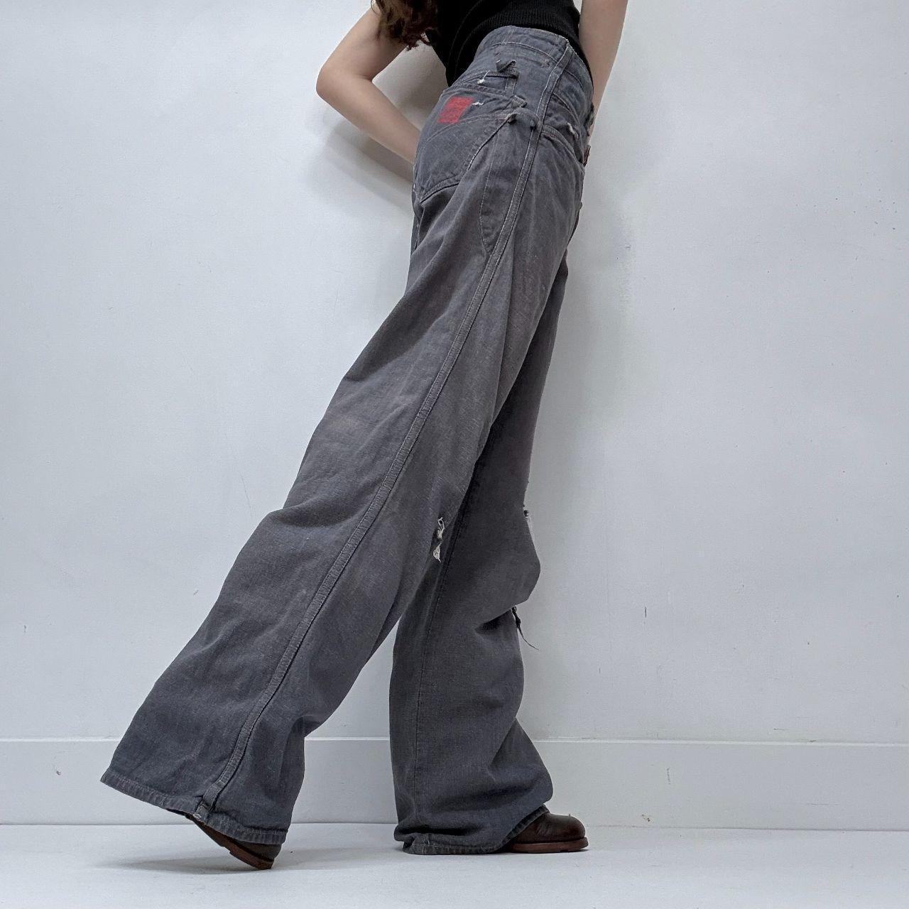 Marithe francois Girbaud distressed grunge jeans