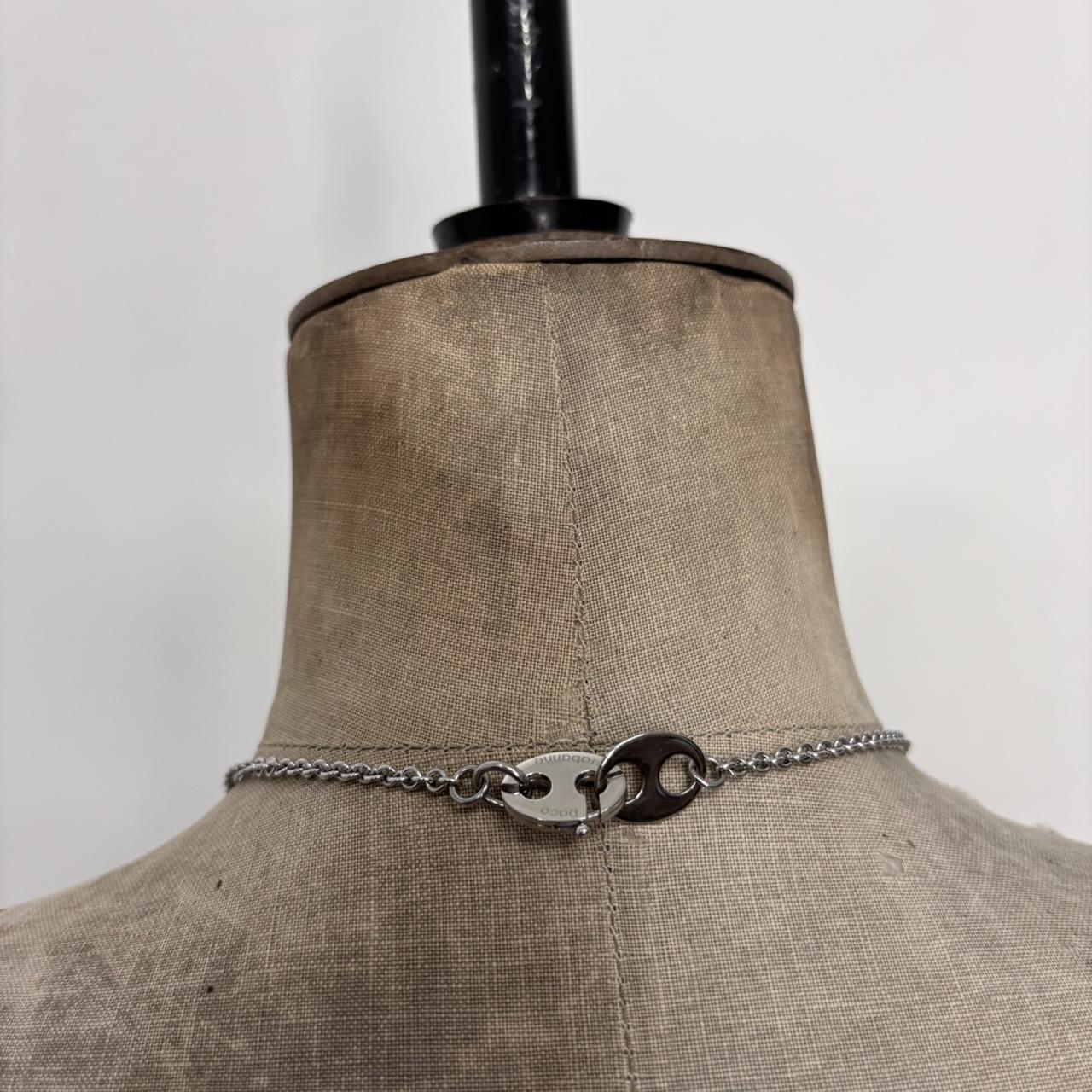 Draped metal Paco Rabanne necklace