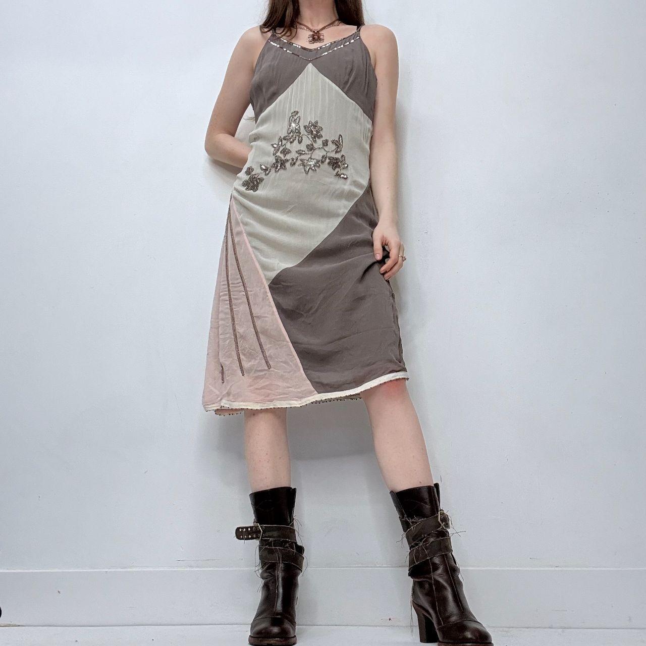 Sheer silky fairy floral dress