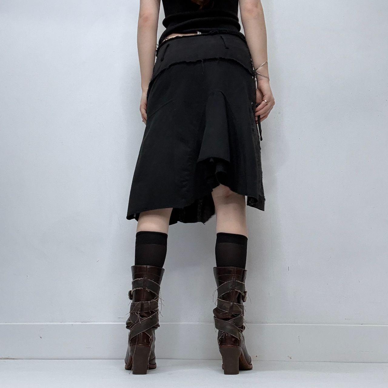 Black asymmetric grunge fairy skirt