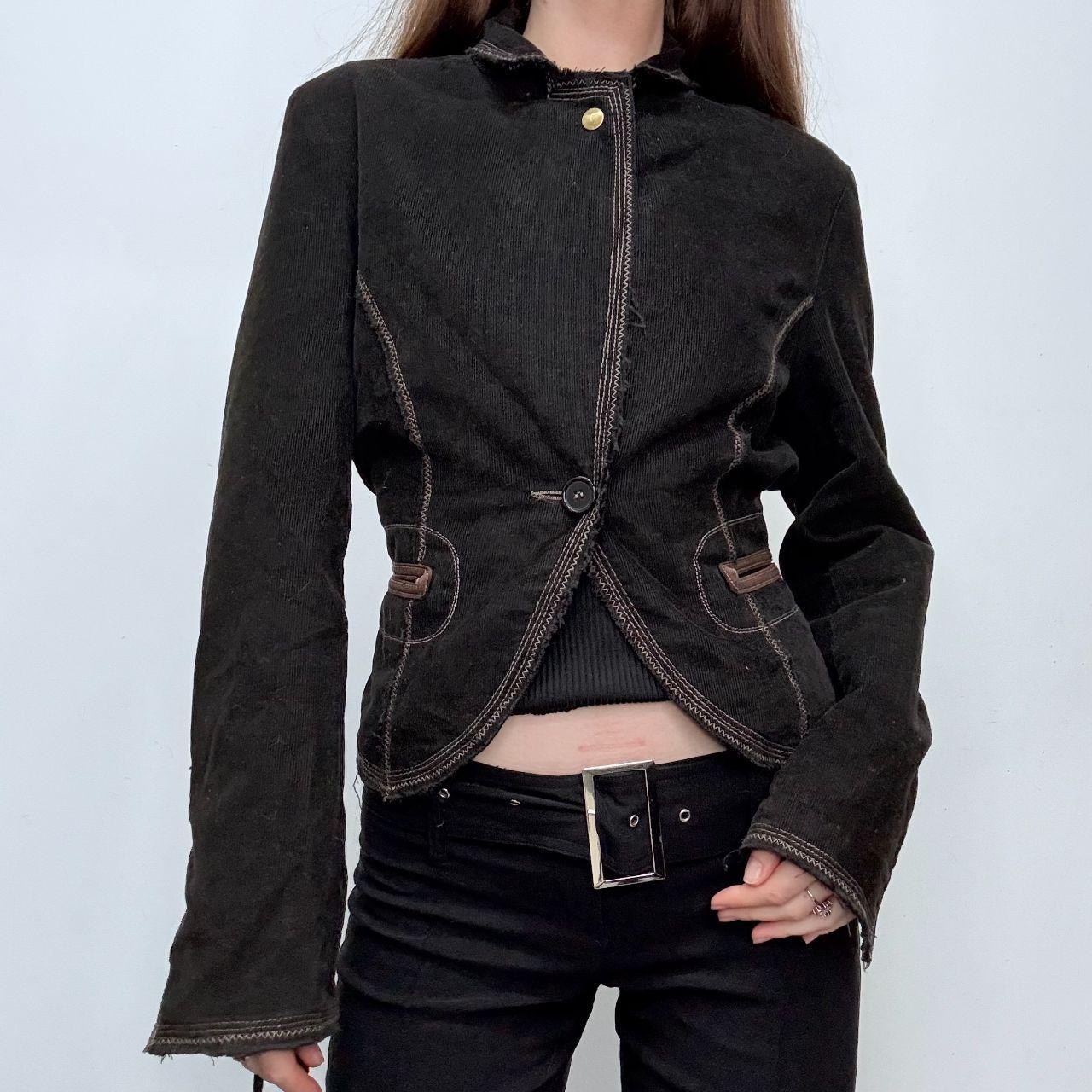 Black high neck grunge jacket