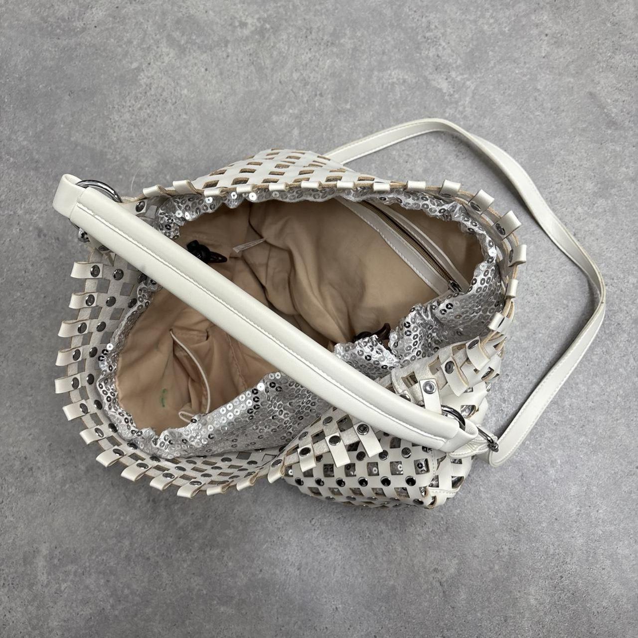 Cut out white oversized bag