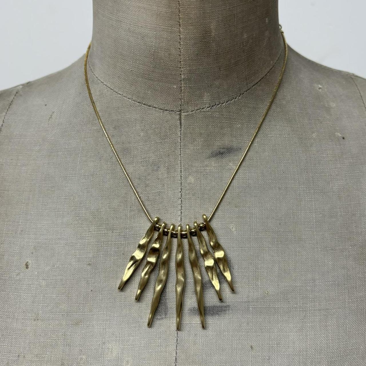 Gold shard layered necklace