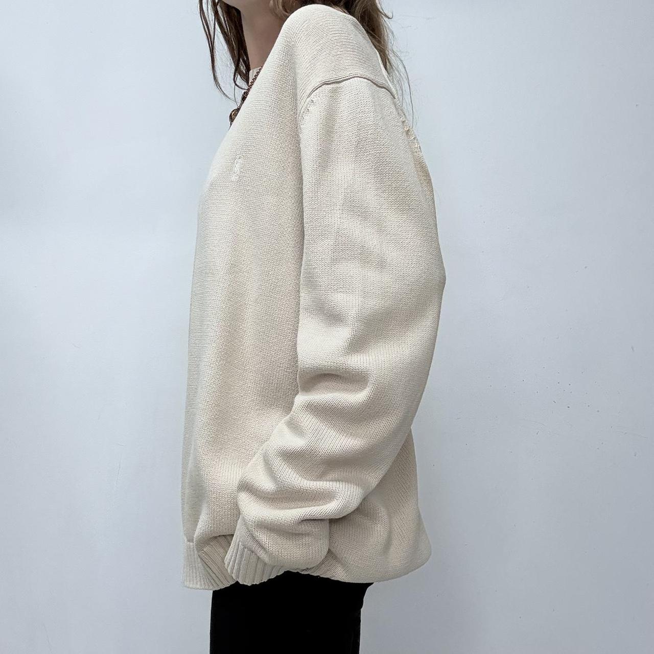 YSL oversized cotton knitted jumper