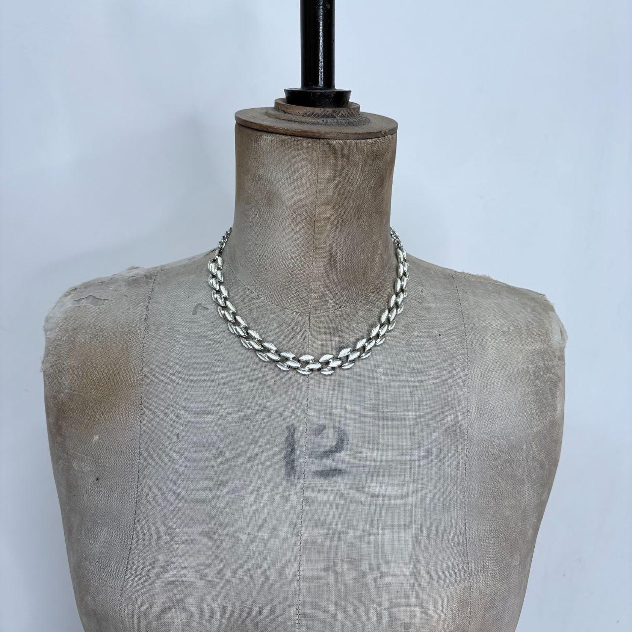 Chunky silver chain necklace