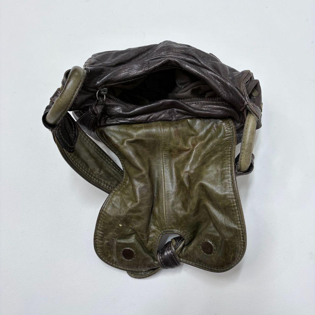 Brown chunky shoulder bag