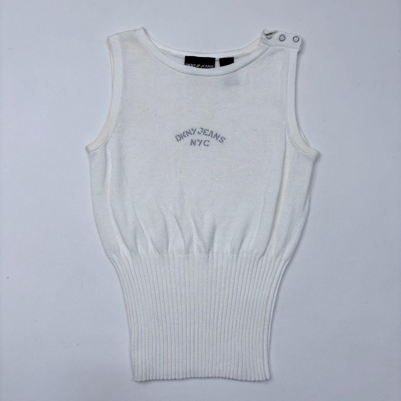 Cream whitte fitted DKNY vest