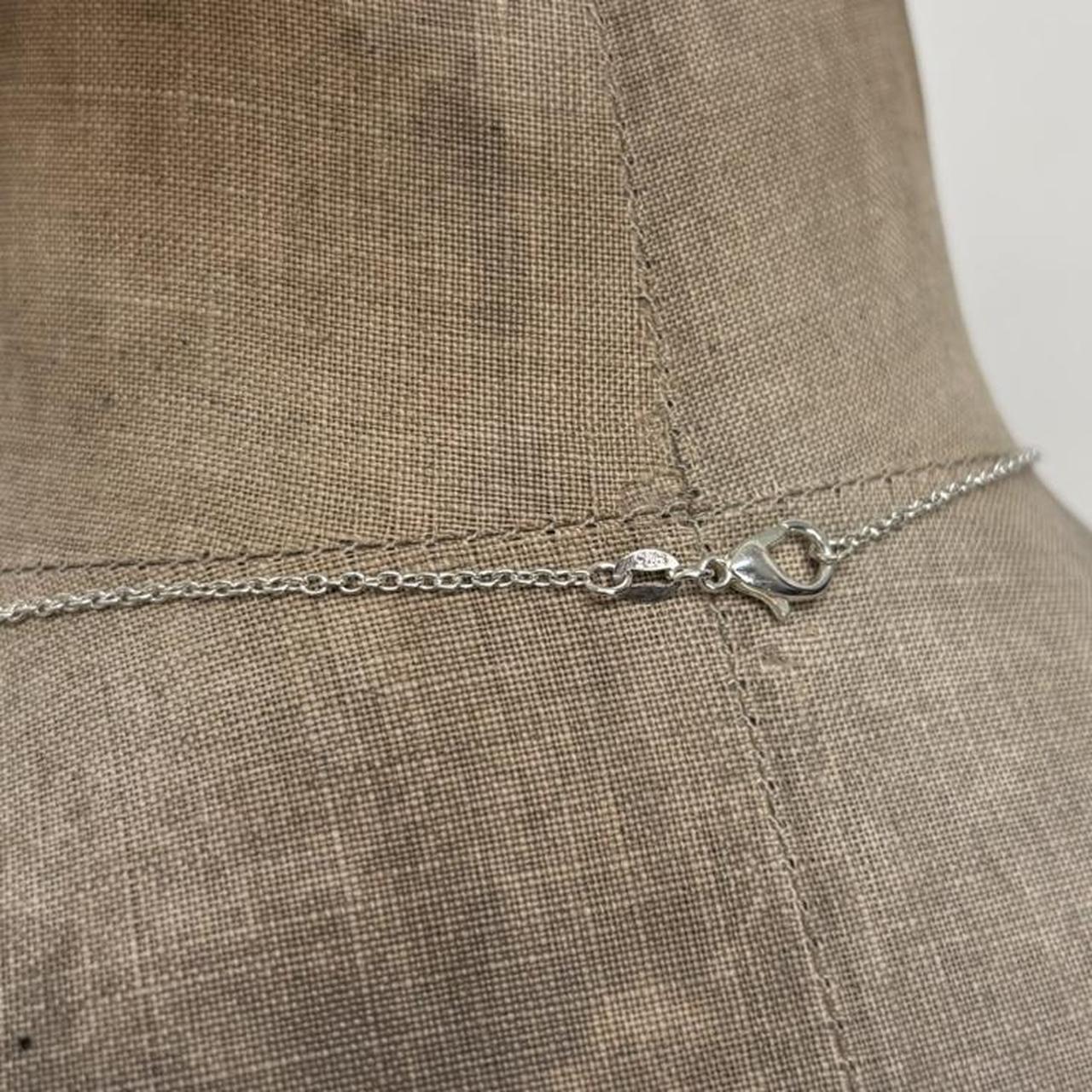 Silver cross necklace