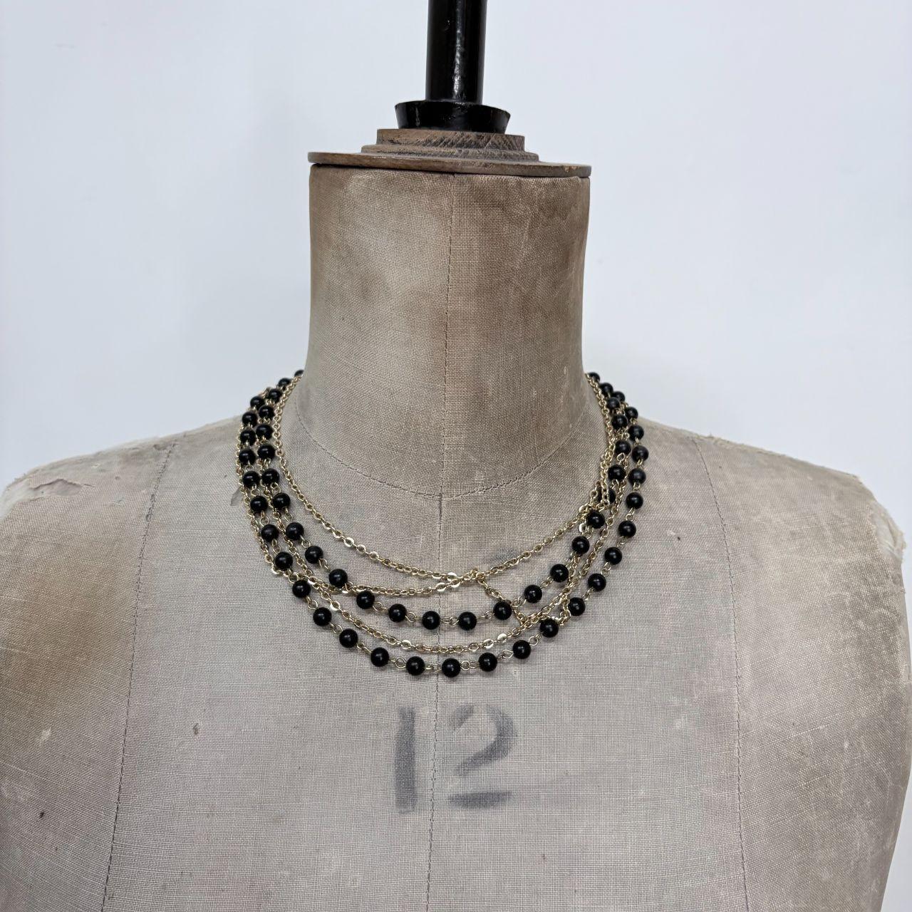 Layered gold chain necklace