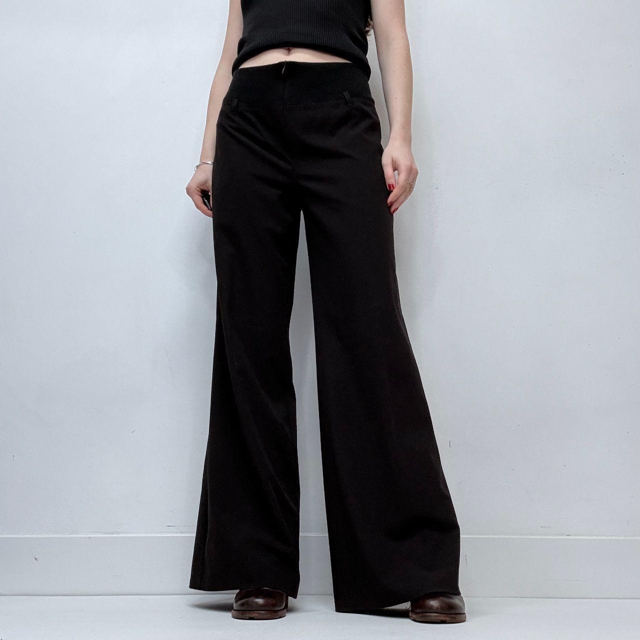 Black flared Cop Copine suit trousers