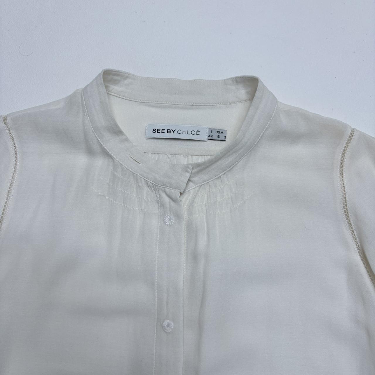 Sheer lace Chloé blouse