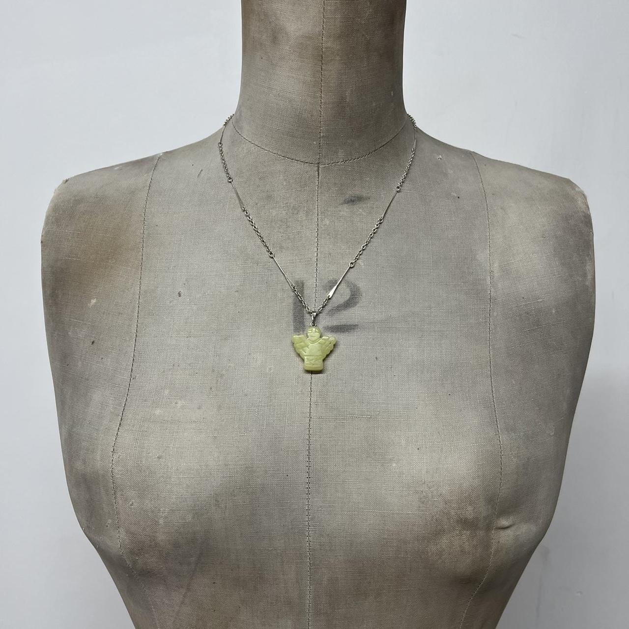 Angel crystal chain necklace