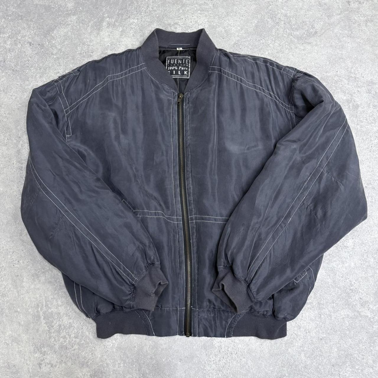 Silk puff oversized bomber