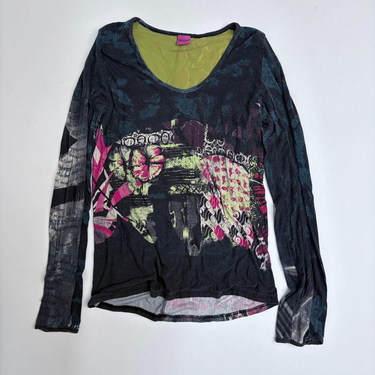 Graphic slouchy printed Save The Queen shirt