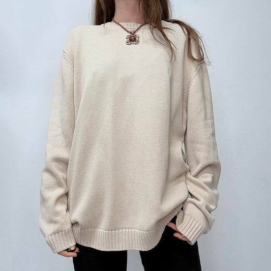YSL oversized cotton knitted jumper