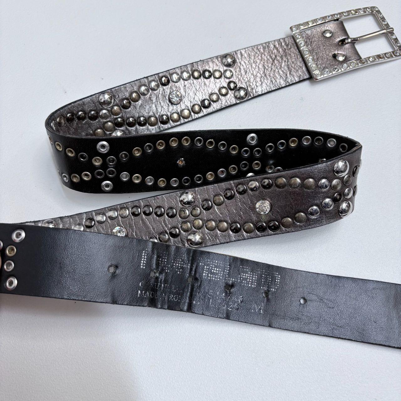 Silver studded belt