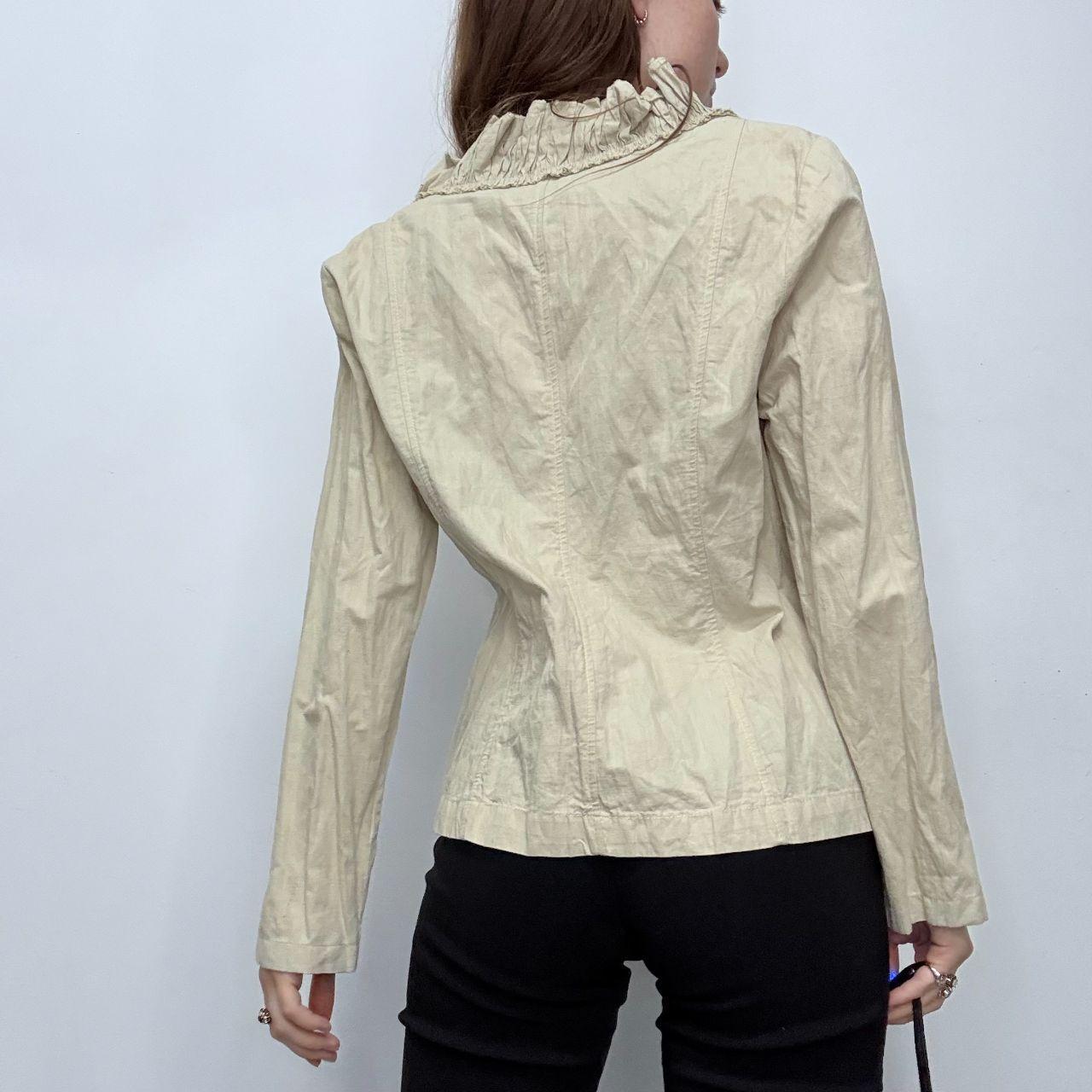 Flared structured flared shirt jacket