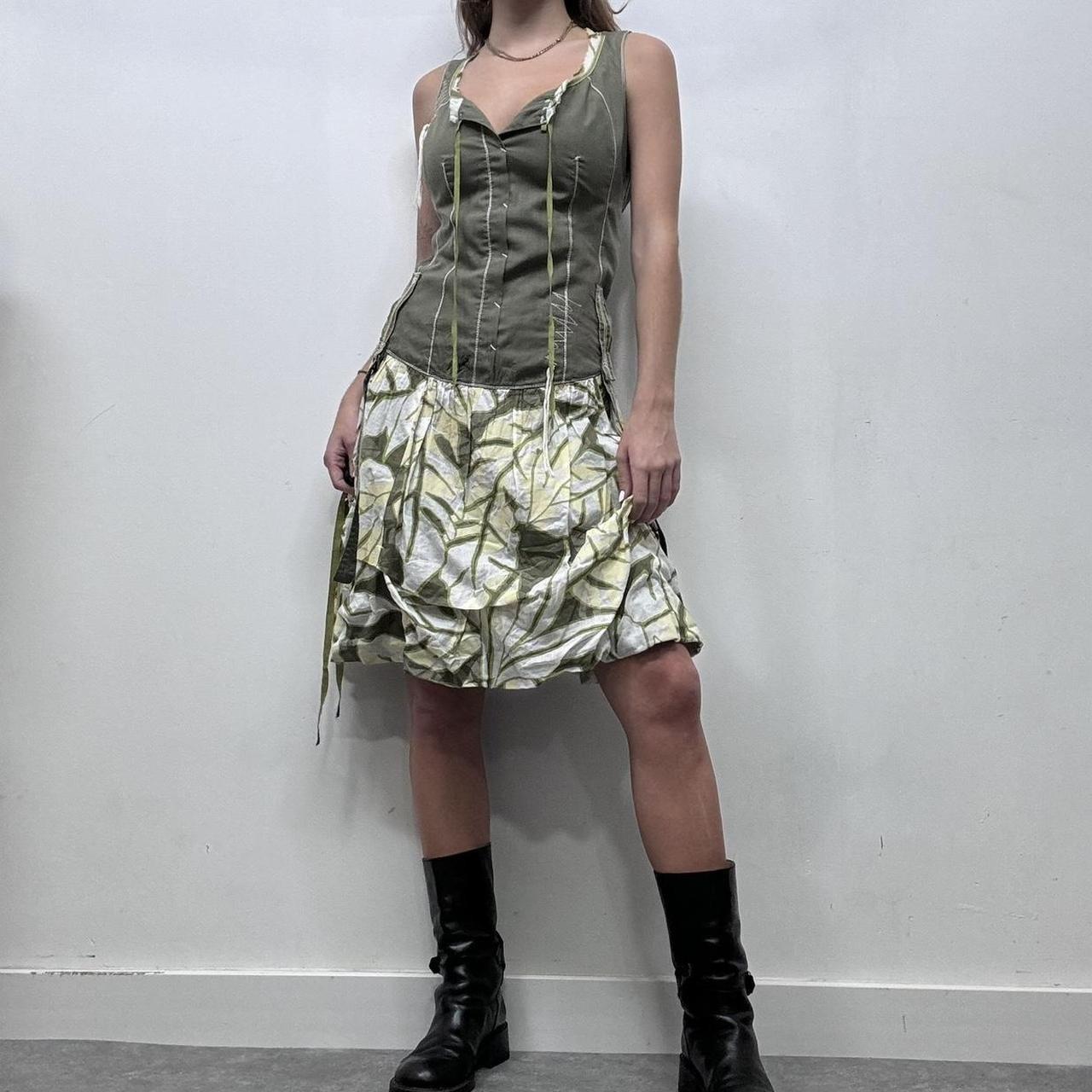 Vintage puff cargo dress