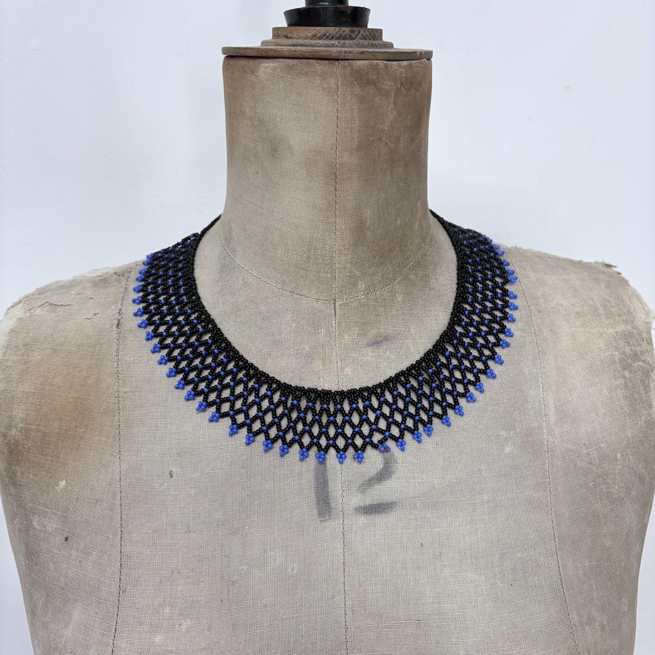 Boho beaded collar necklace