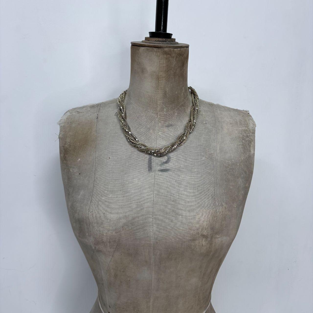 Layered twist chain chain necklace