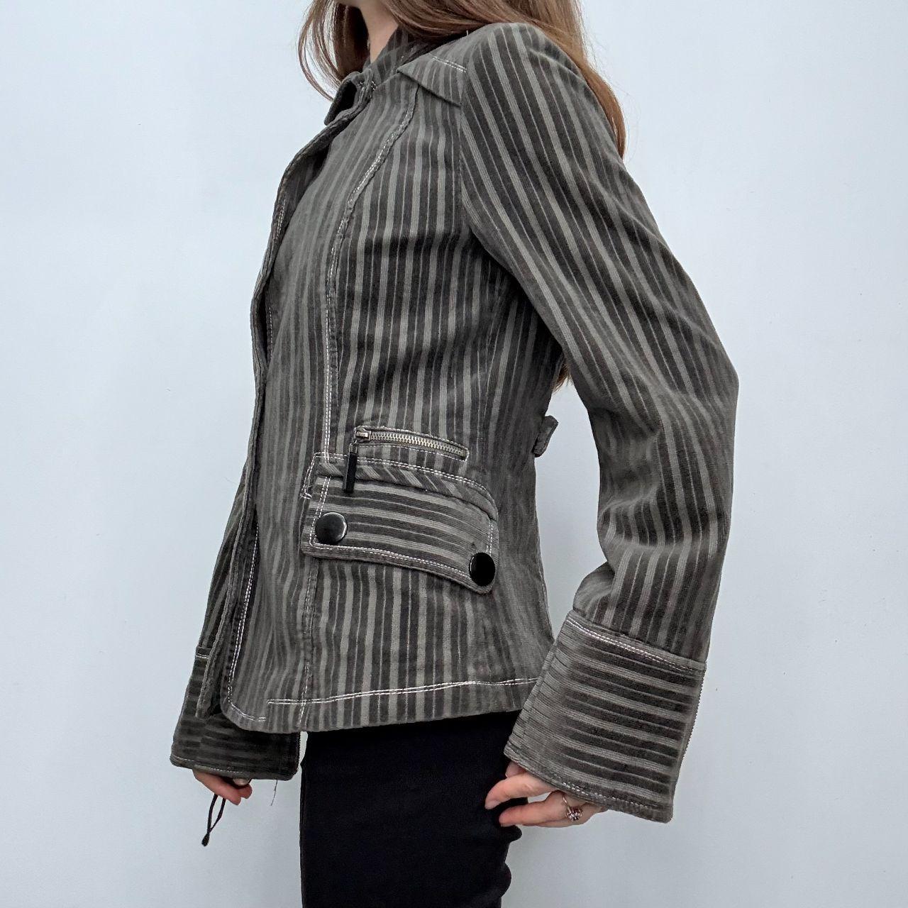 Pinstripe blazer grunge velvet  jacket