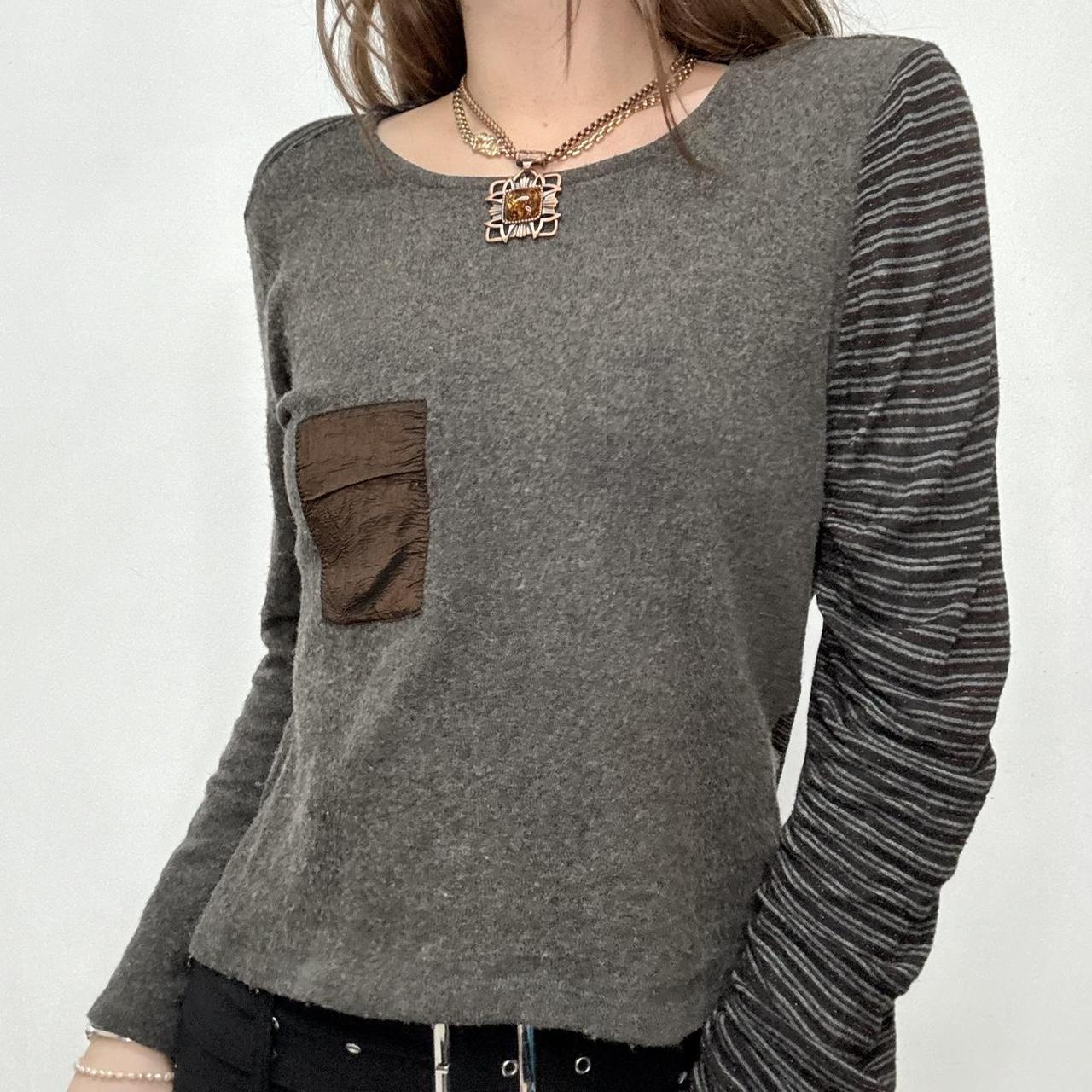 Grey wool asymmetric Custo Barcelona jumper