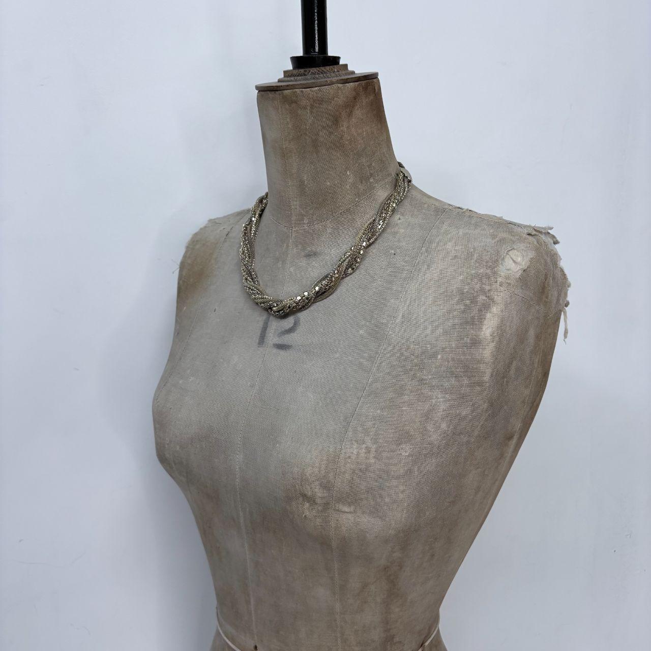 Layered twist chain chain necklace