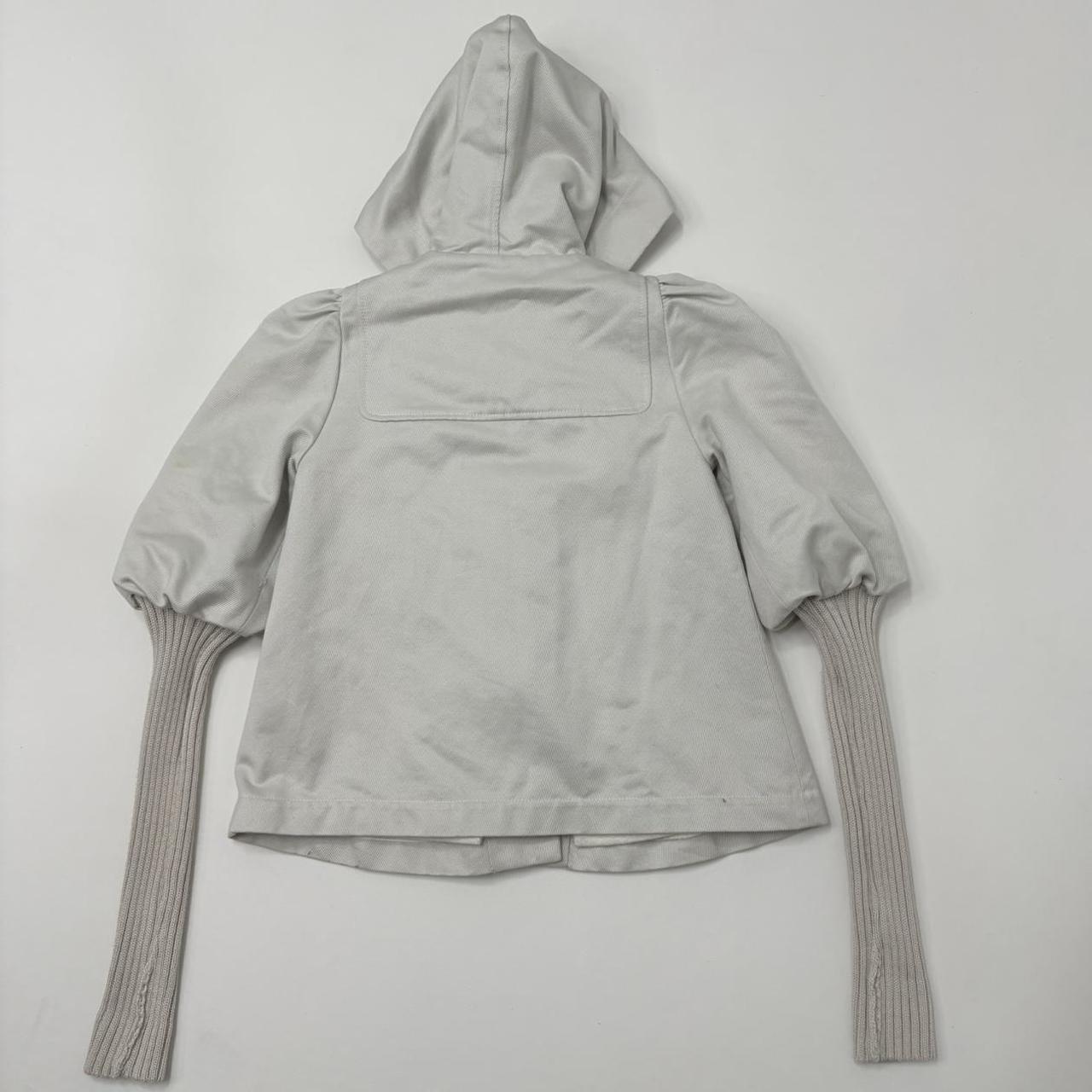 Cream puff pea coat jacket