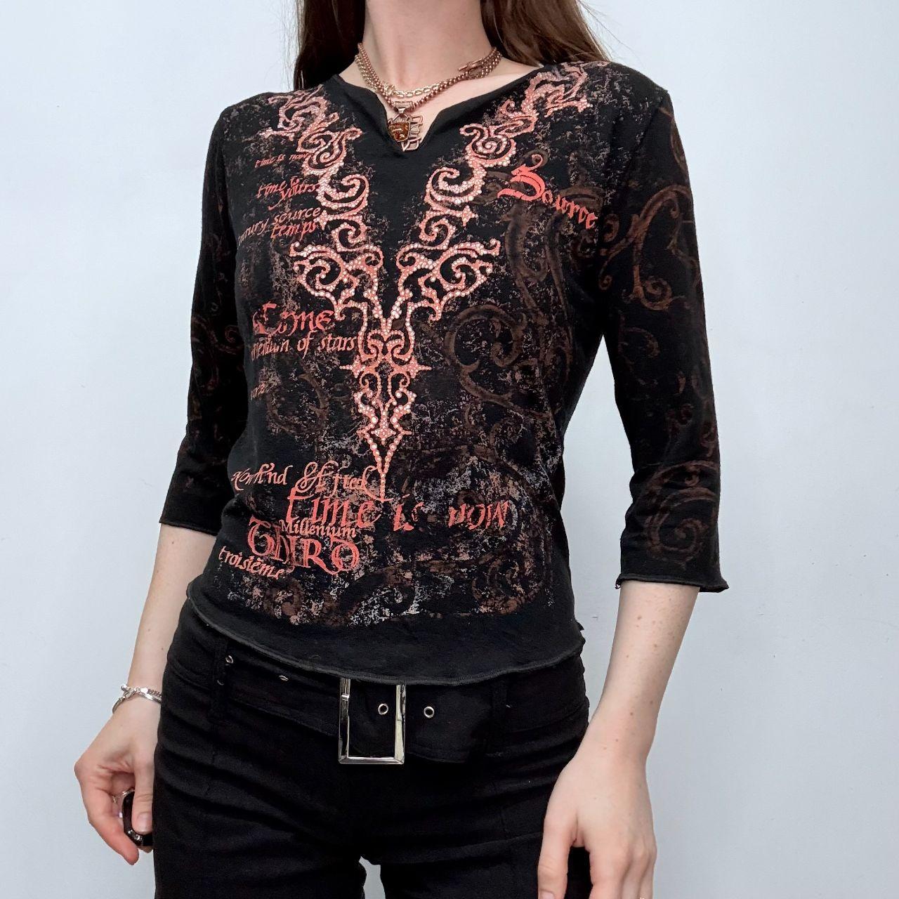 Graphic printed grunge t-shirt