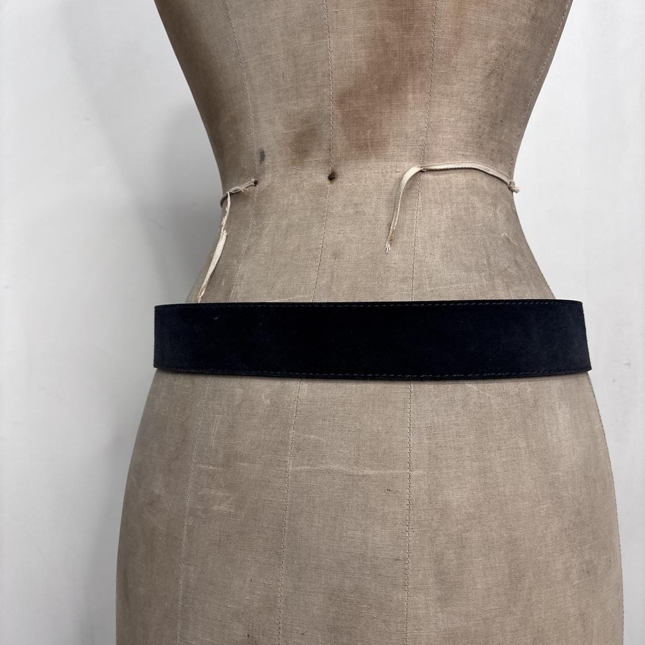 Thick suede belt