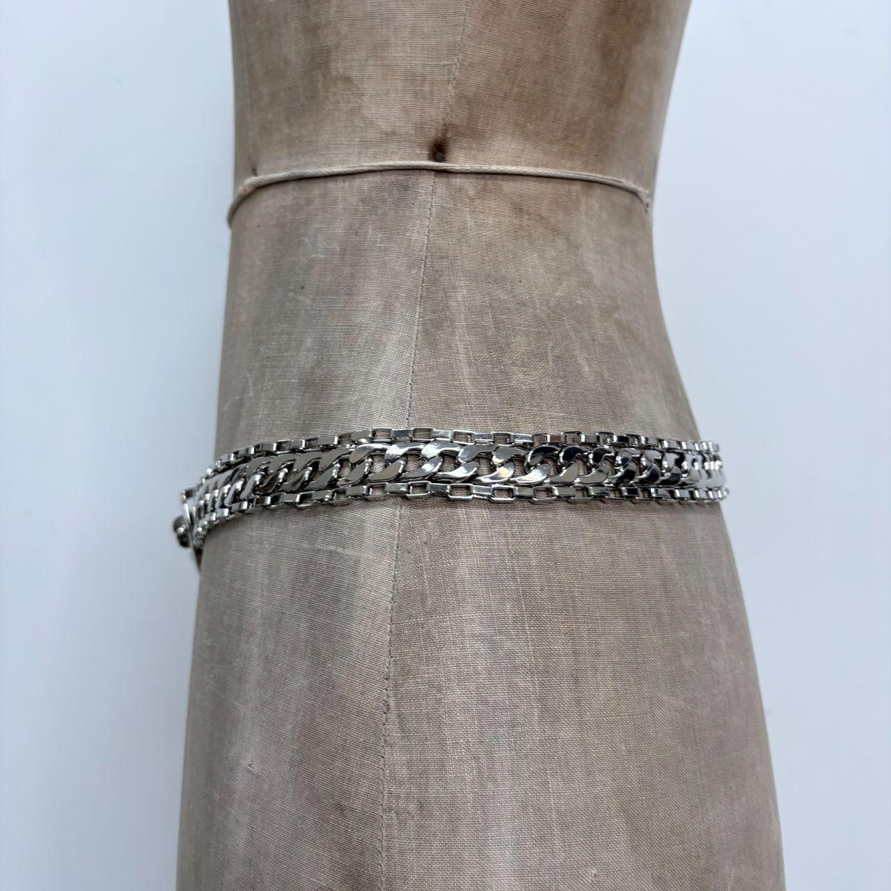 Silver chainmail belt
