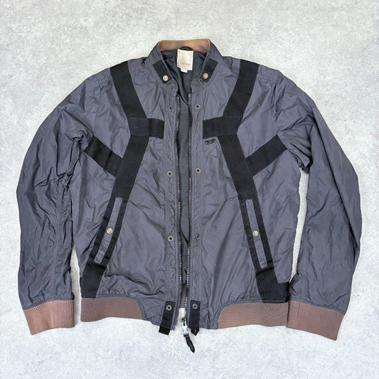 Black oversized utlity Diesel bomber jacket