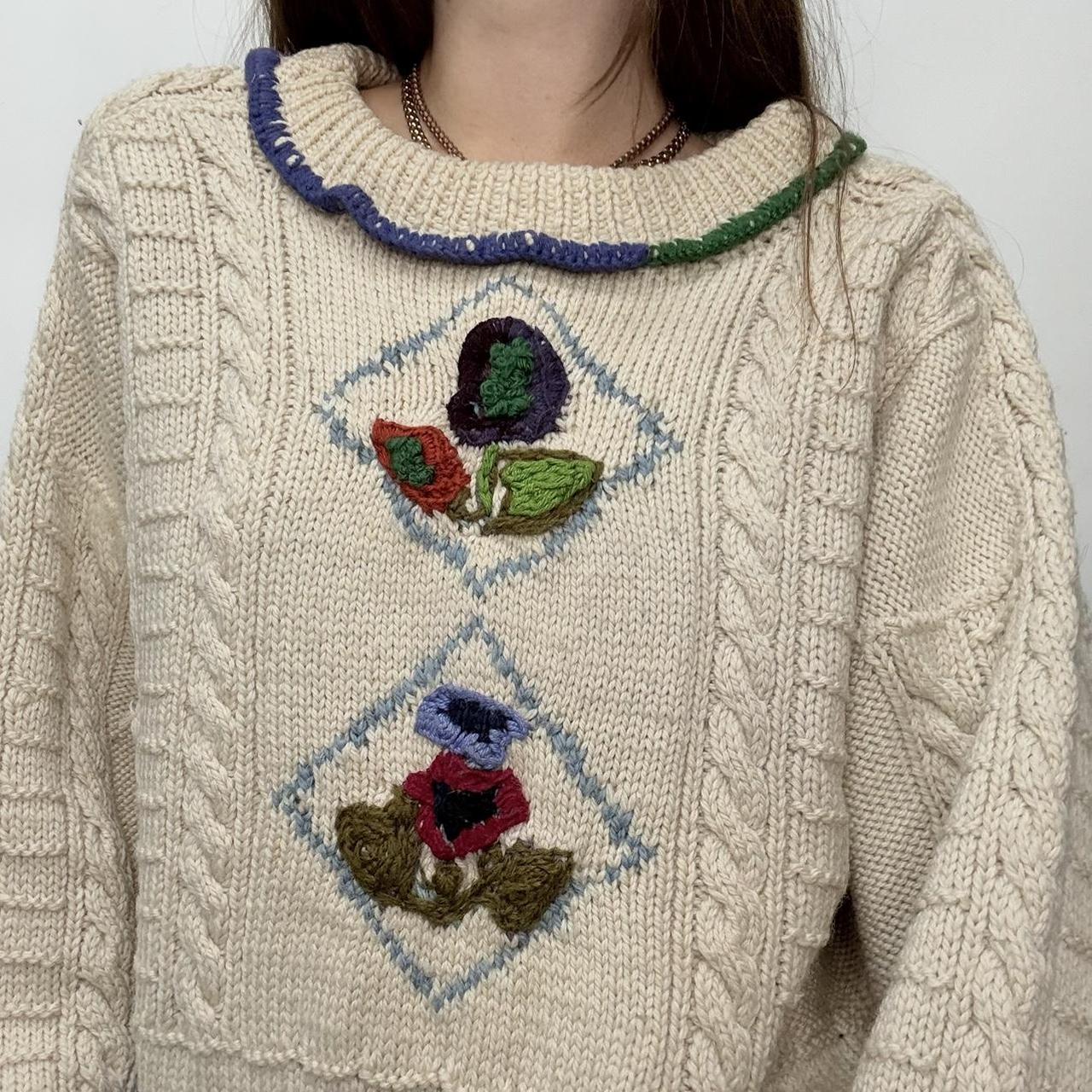 Slouchy knit norwigan arran knit
