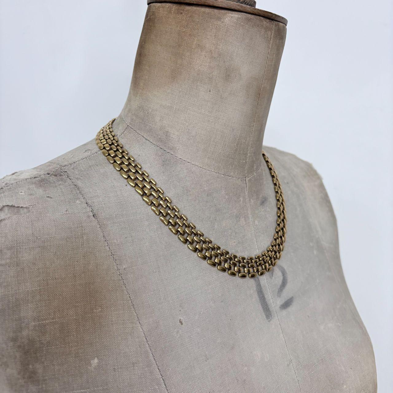 Gold chunky chain necklace